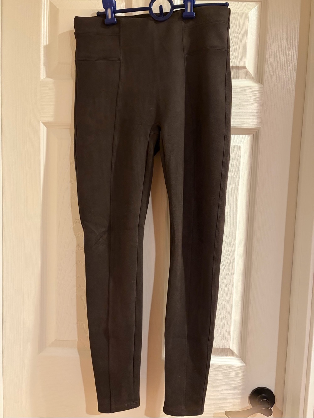 Spanx Brown Suede Medium Leggings